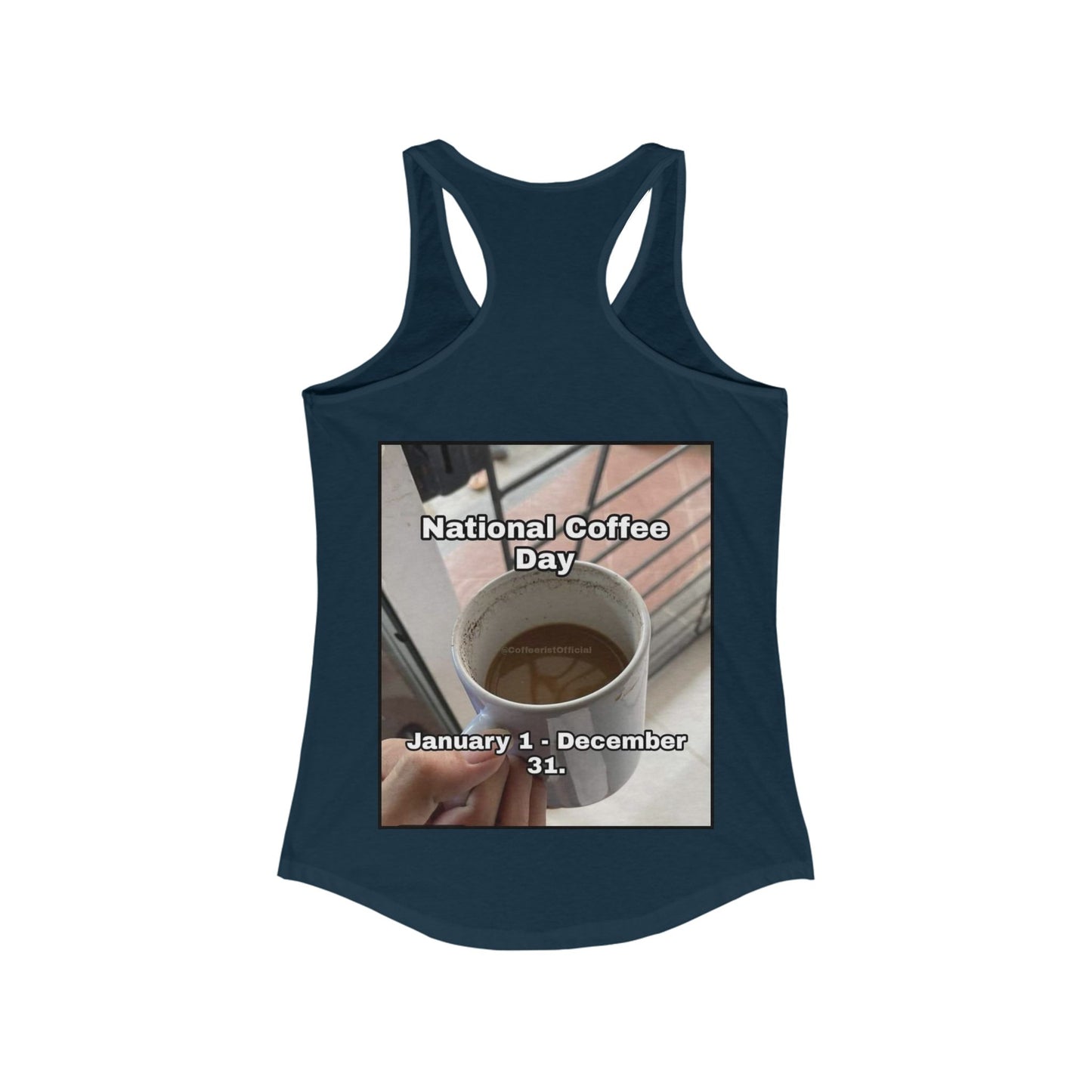 National Coffee Day Women's Racerback Tank