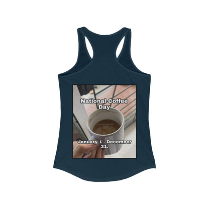 National Coffee Day Women's Racerback Tank