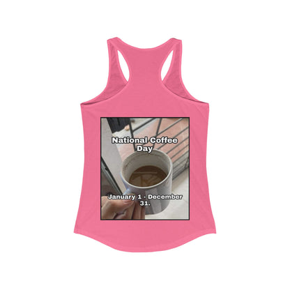 National Coffee Day Women's Racerback Tank