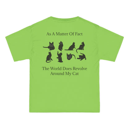 Matter Of Fact Cat Men's Short-Sleeve Crewneck Tee