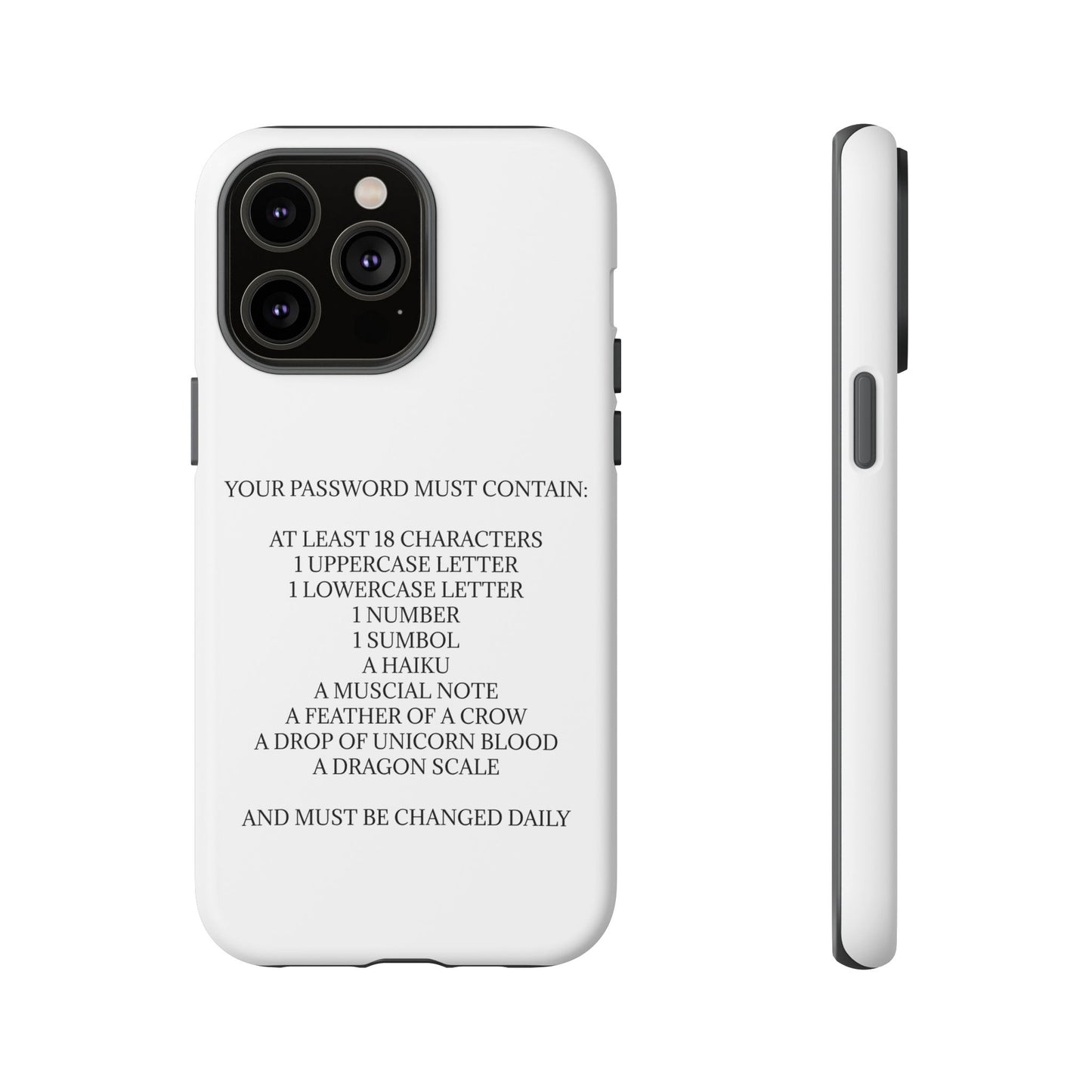 Password iPhone Case