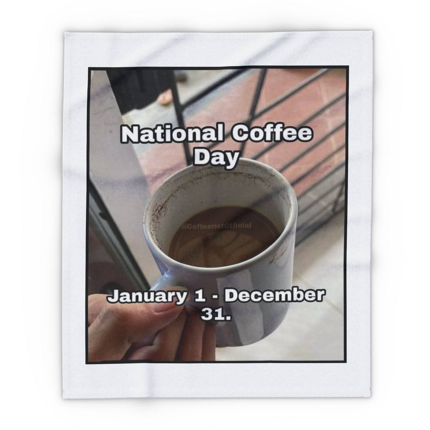 National Coffee Day Arctic Fleece Blanket