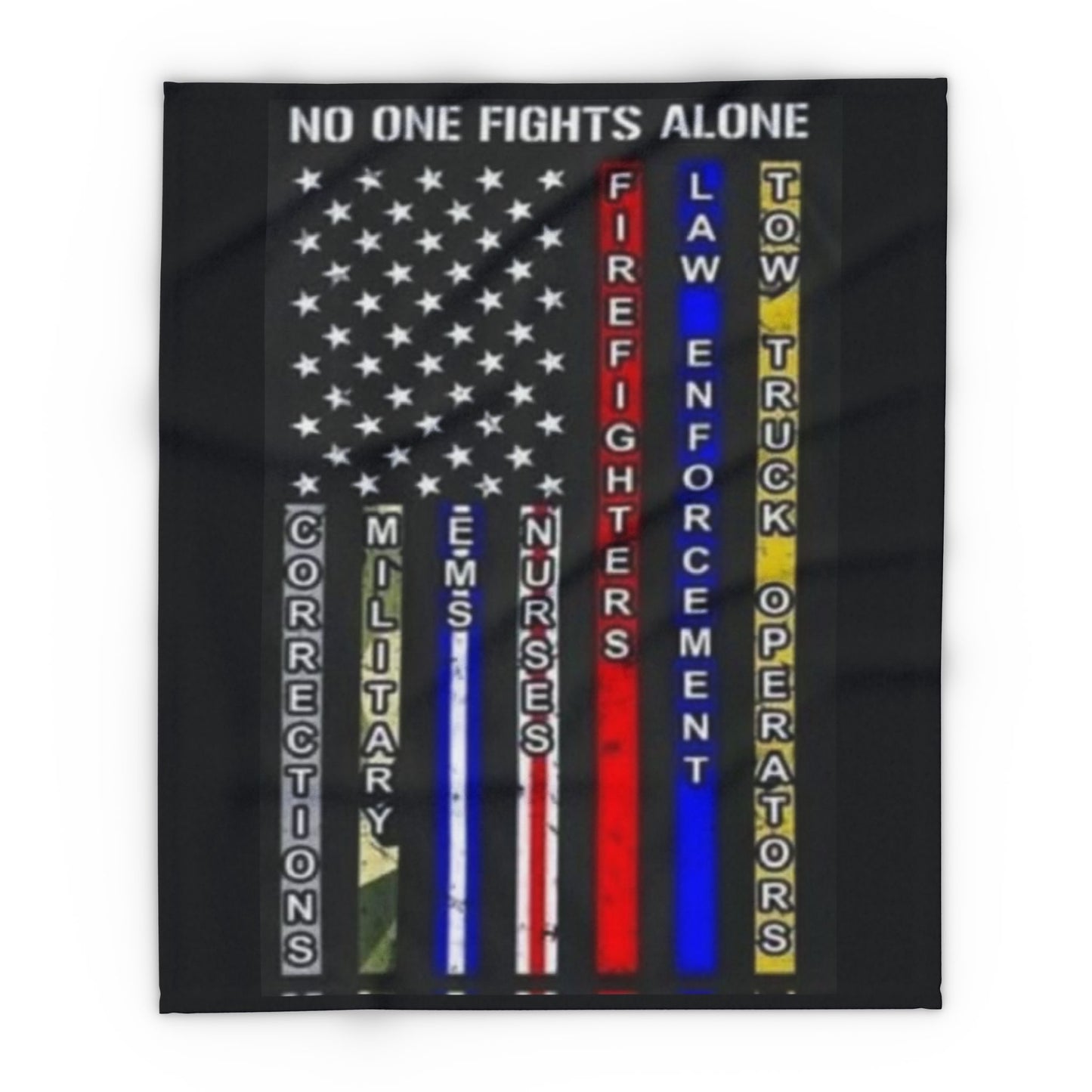 No One Fights Alone Arctic Fleece Blanket