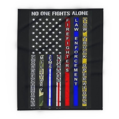 No One Fights Alone Arctic Fleece Blanket