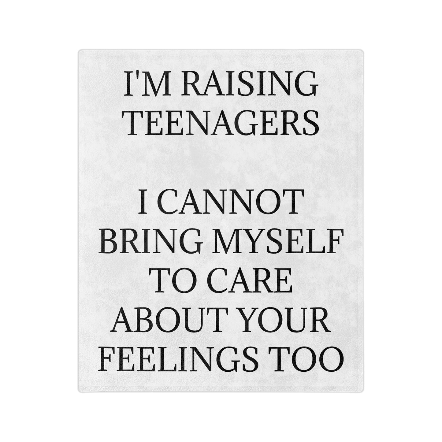 Raising Teenagers Velveteen Microfiber Blanket