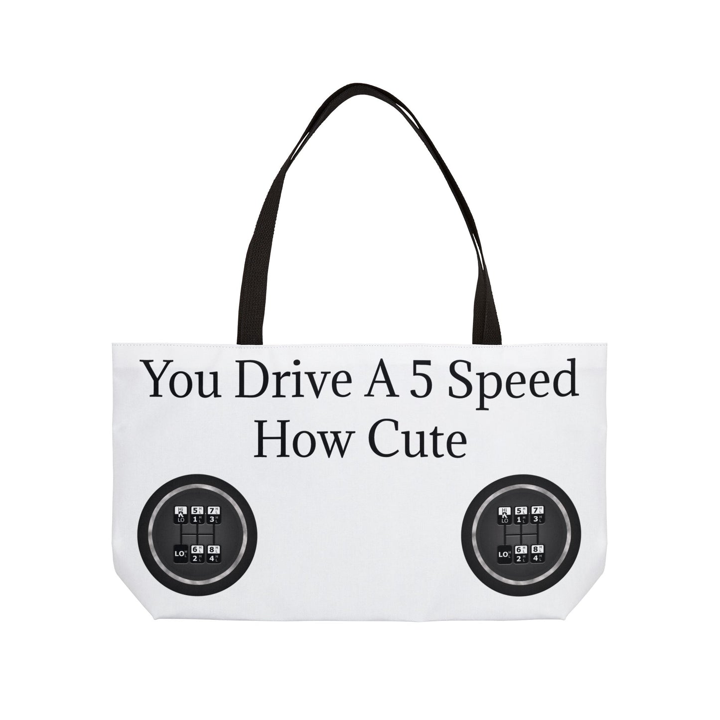 5 Speed How Cute Weekender Tote Bag