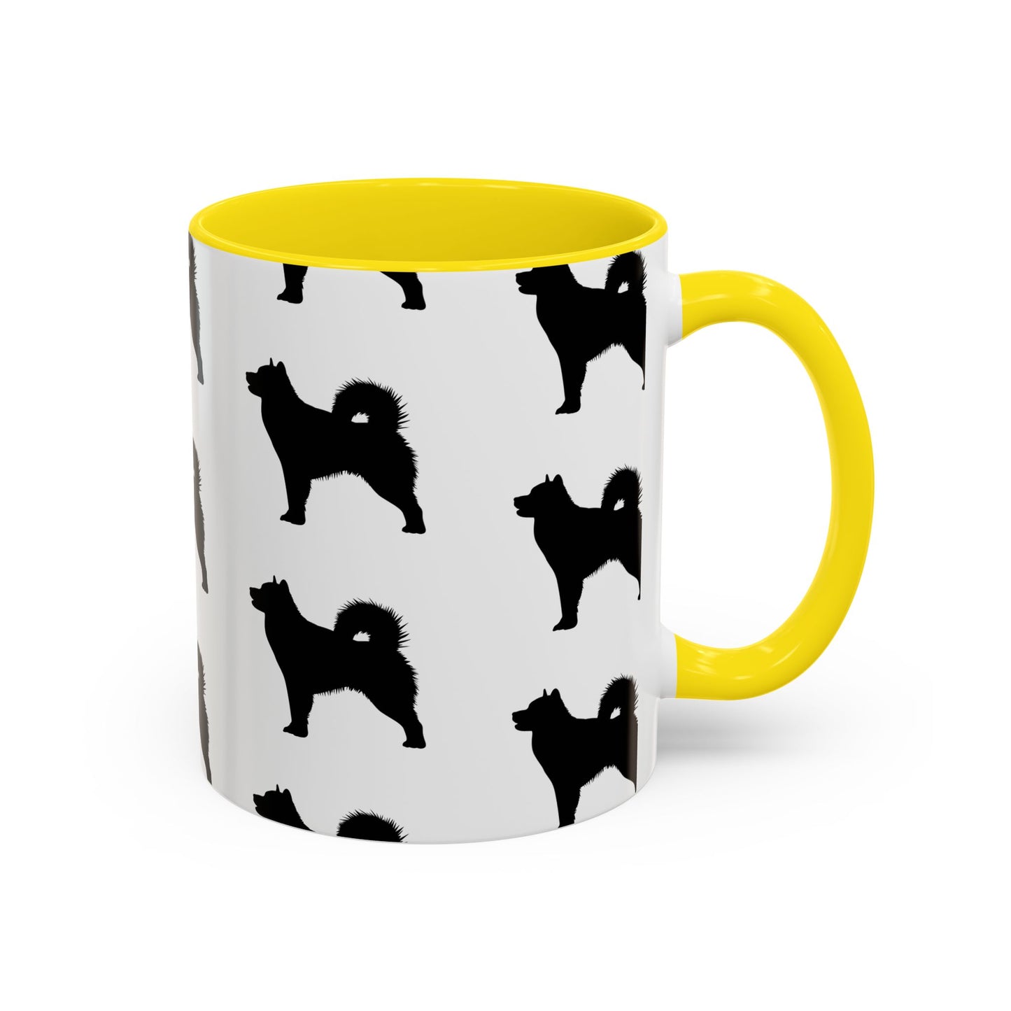 Malamute Silhouette 2-Tone Coffee Mug