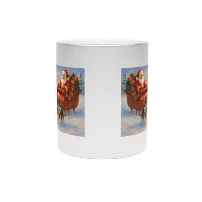 Dashing Through The Snow Metallic Coffee Mug