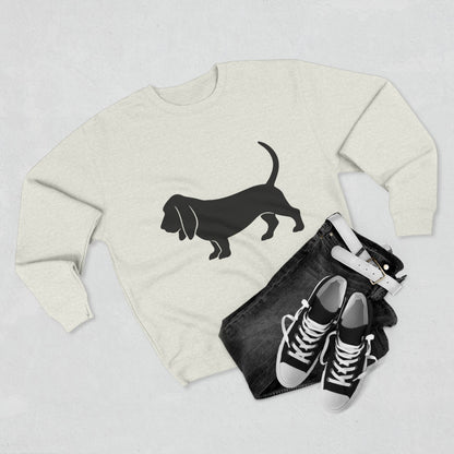 Basset Hound Silhouette Unisex Crewneck Sweatshirt