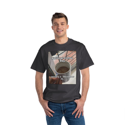 National Coffee Day Men's Short-Sleeve Crewneck Tee