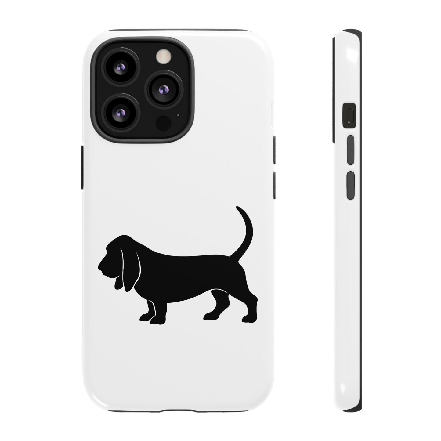 Basset Hound Silhouette iPhone Case