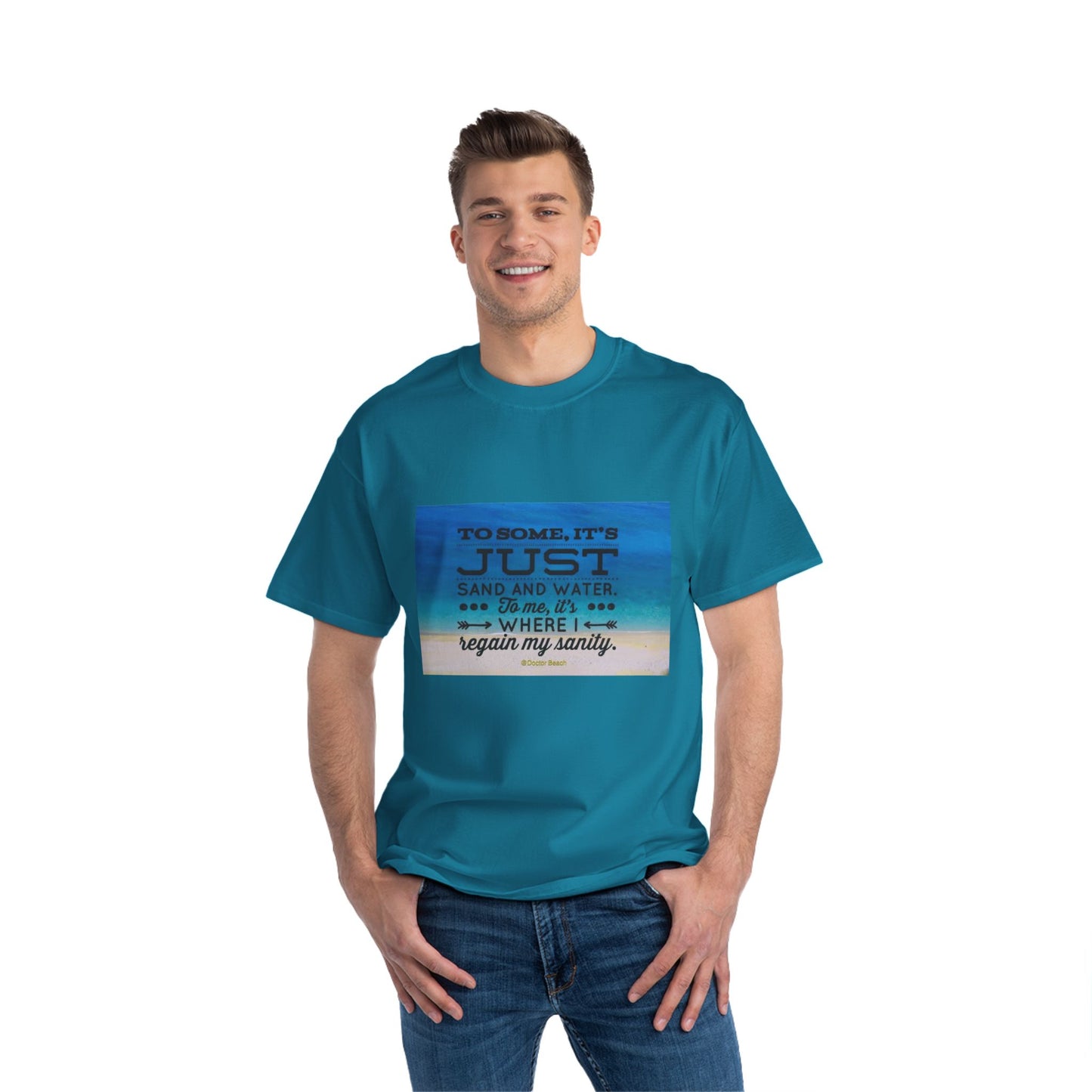 Dr, Beach Men's Short-Sleeve Crewneck Tee