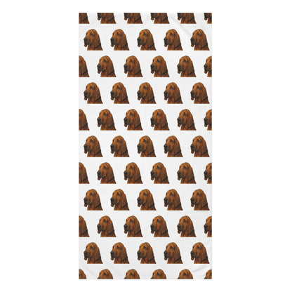 Bloodhound Head Mink-Cotton  Beach Towel