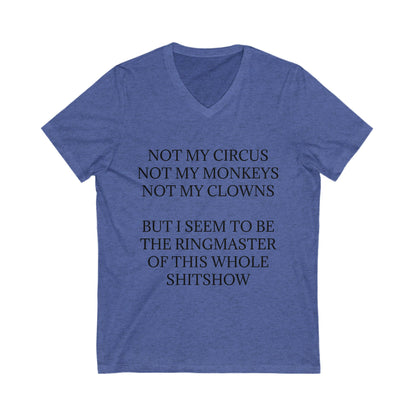 Ringmaster Unisex Short Sleeve V-Neck Tee