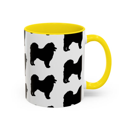 Samoyed Silhouette 2-Tone Coffee Mug