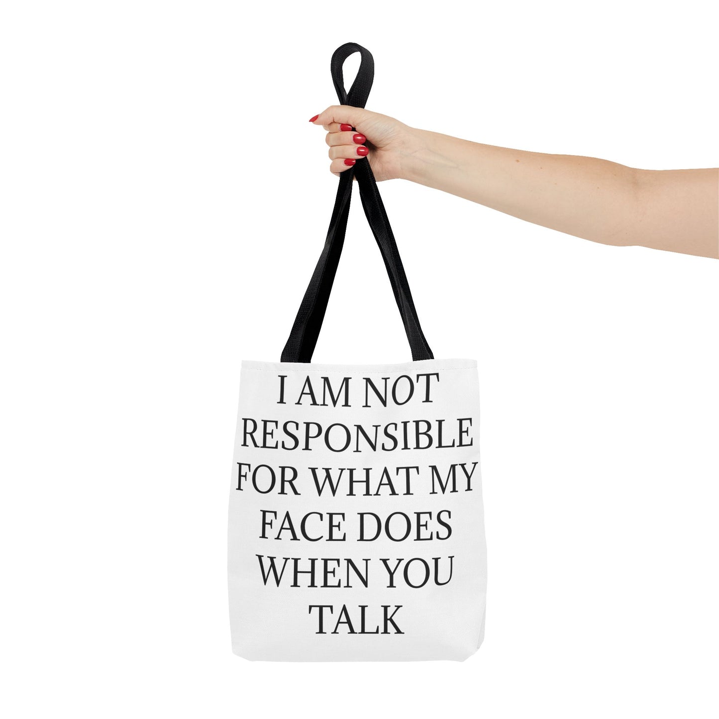 When You Talk Tote Bag
