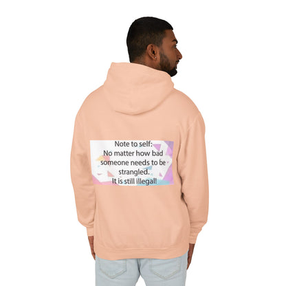 Note to Self Unisex Lightweight Hoodie