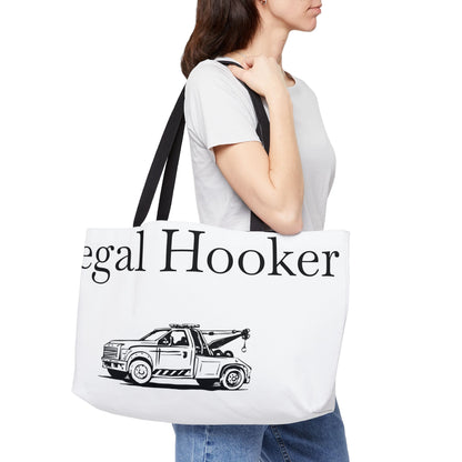 Legal H**ker Wheel Lift Tow Truck Weekender Tote Bag