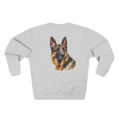 German Shepherd Head Unisex Crewneck Sweatshirt