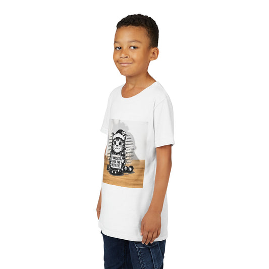 Naughty Cat Youth Unisex Short Sleeve Crewneck Tee