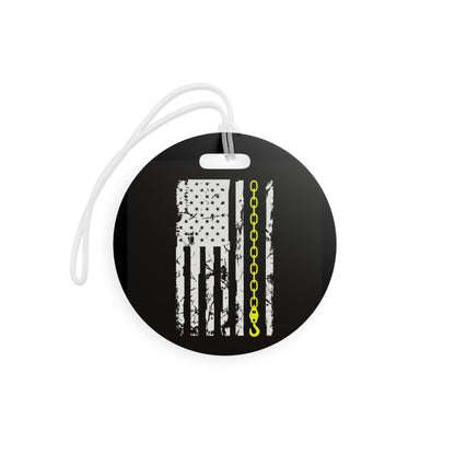 Thin Yellow Line Luggage Tag