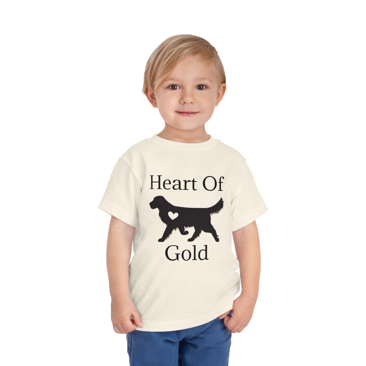 Heart Of Gold Toddler Unisex Short Sleeve Crewneck Tee