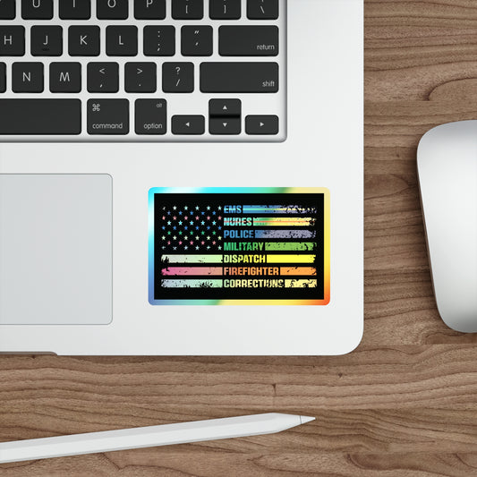 First Responder Holographic Sticker