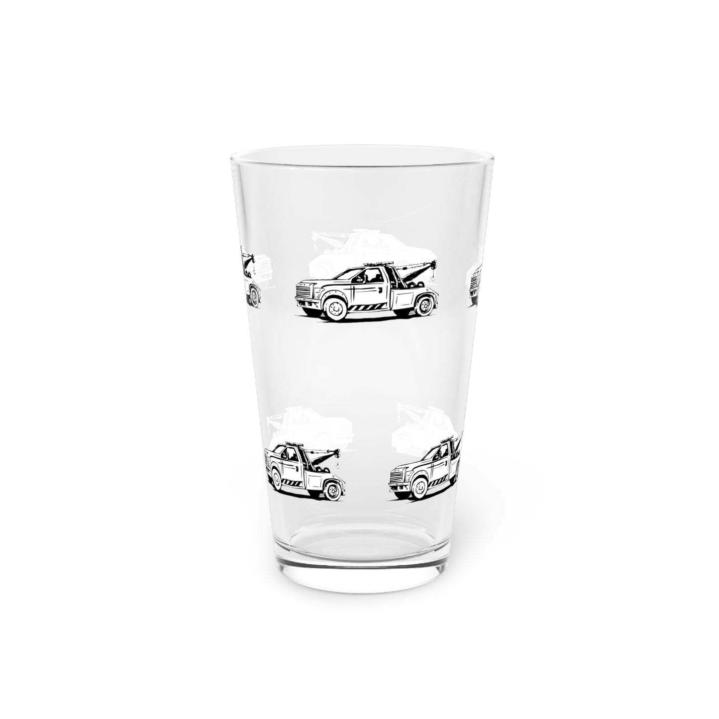 Wheel Lift Tow Truck Drinking Glass