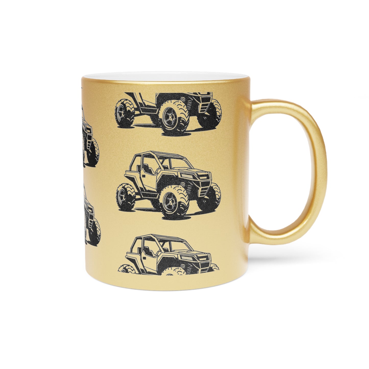 Off The Beaten Path Side By Side Metallic Coffee Mug