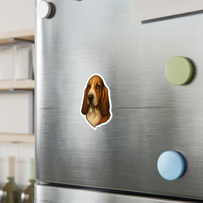 Basset Hound Head Vinyl Decal