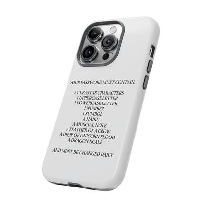 Password iPhone Case