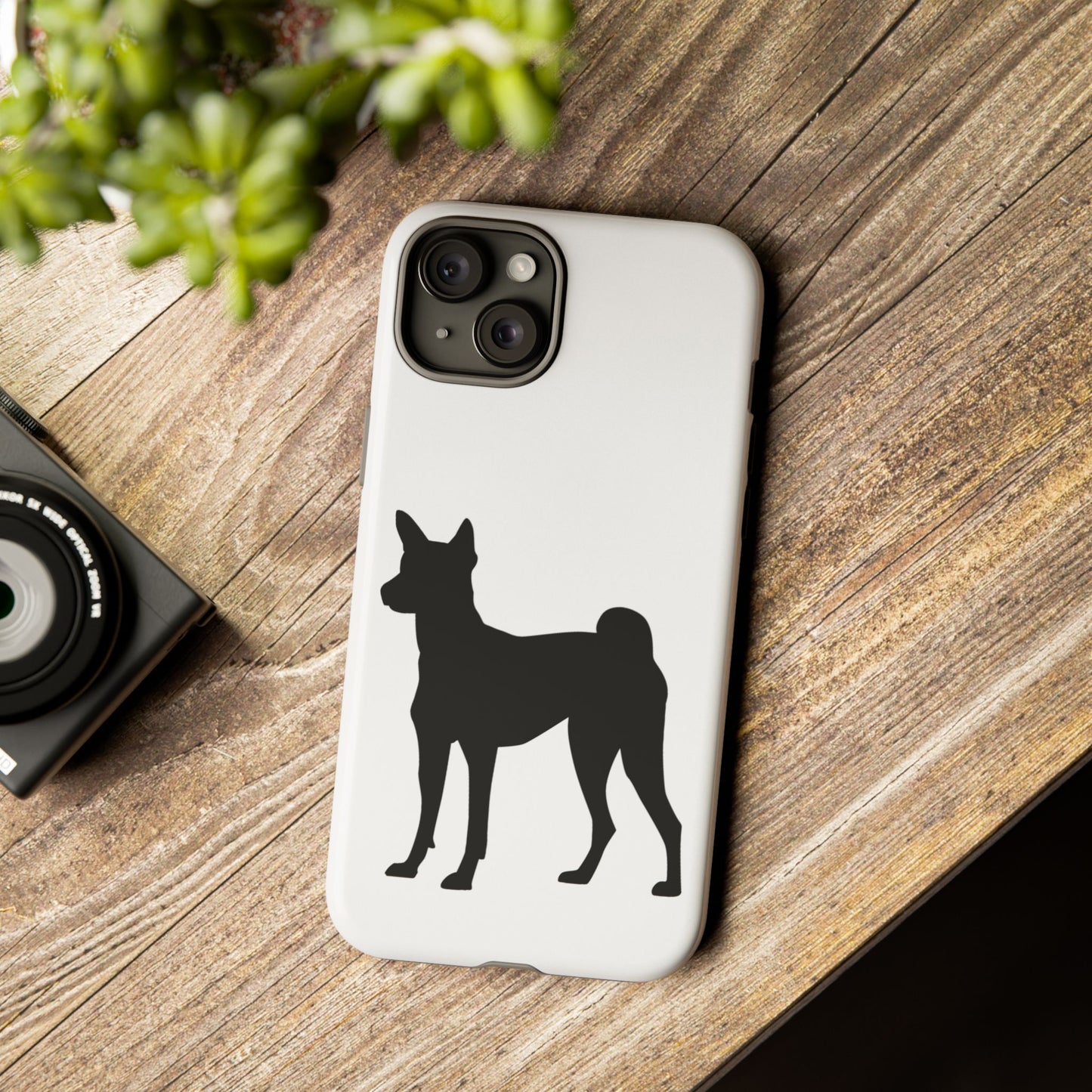 Basenji Silhouette iPhone Case