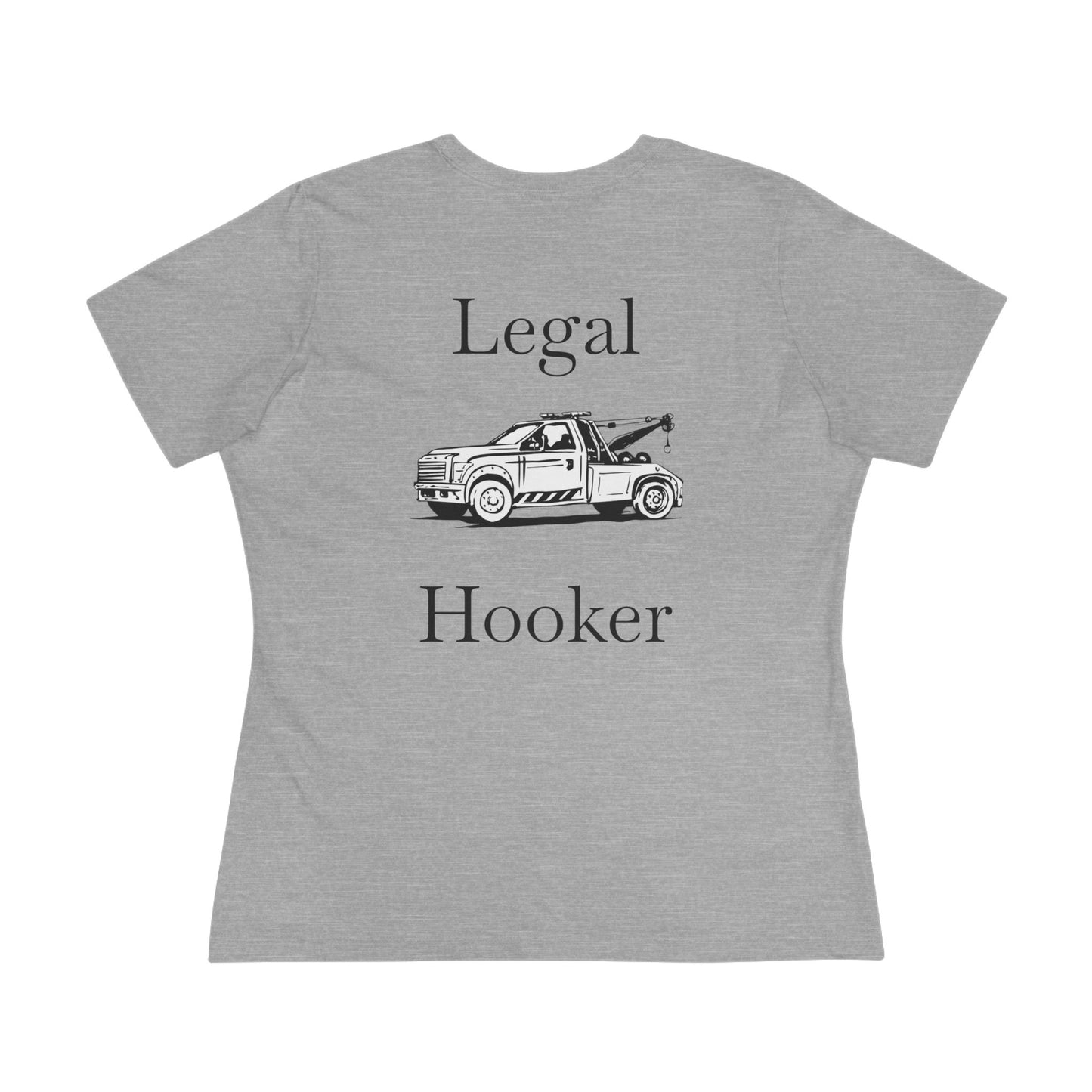 Legal H**ker Wheel Lift Tow Truck Women's Short Sleeve Crewneck Tee