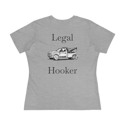 Legal H**ker Wheel Lift Tow Truck Women's Short Sleeve Crewneck Tee