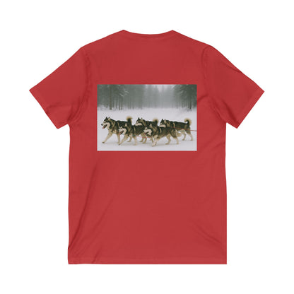 Mush On Unisex Short Sleeve V-Neck Tee