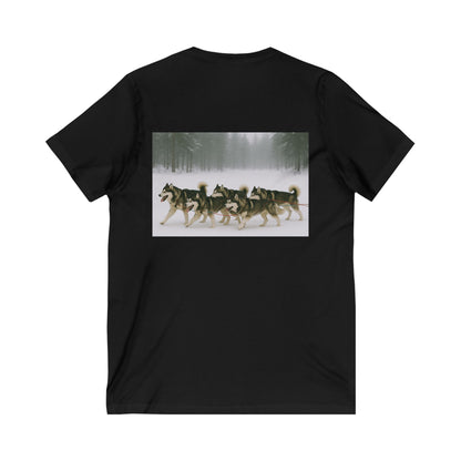 Mush On Unisex Short Sleeve V-Neck Tee