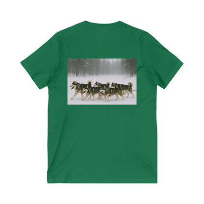 Mush On Unisex Short Sleeve V-Neck Tee