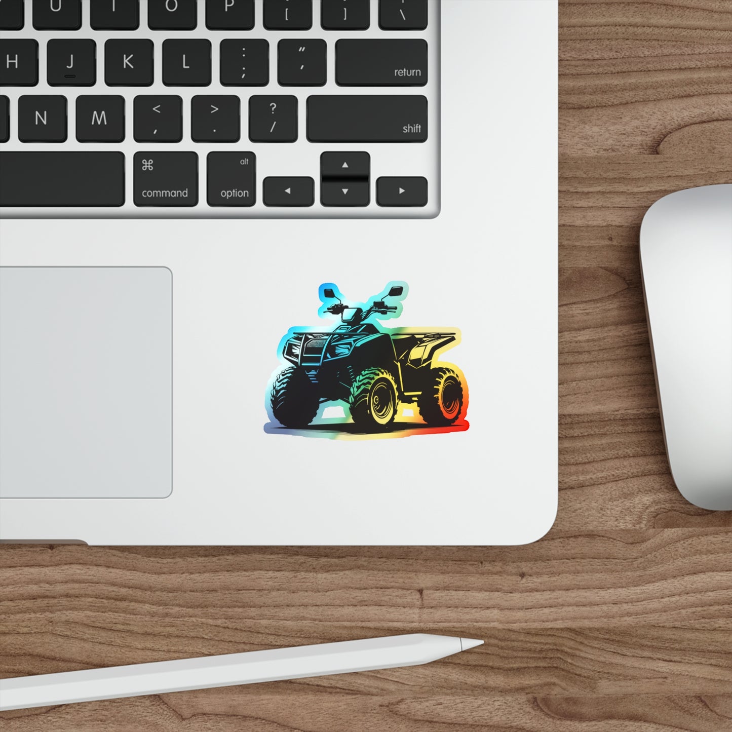 Off The Beaten Path Quad Holographic Sticker
