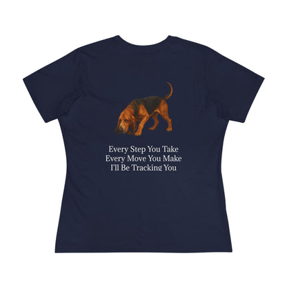Tracking You Women's Short Sleeve Crewneck Tee