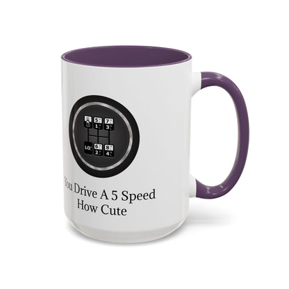 5 Speed How Cute 2-Tone Coffee Mug