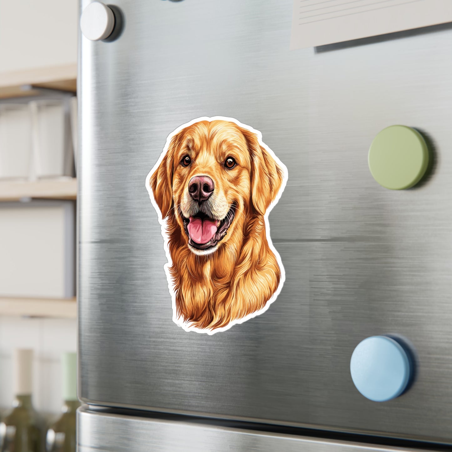 Golden Head Vinyl Decal