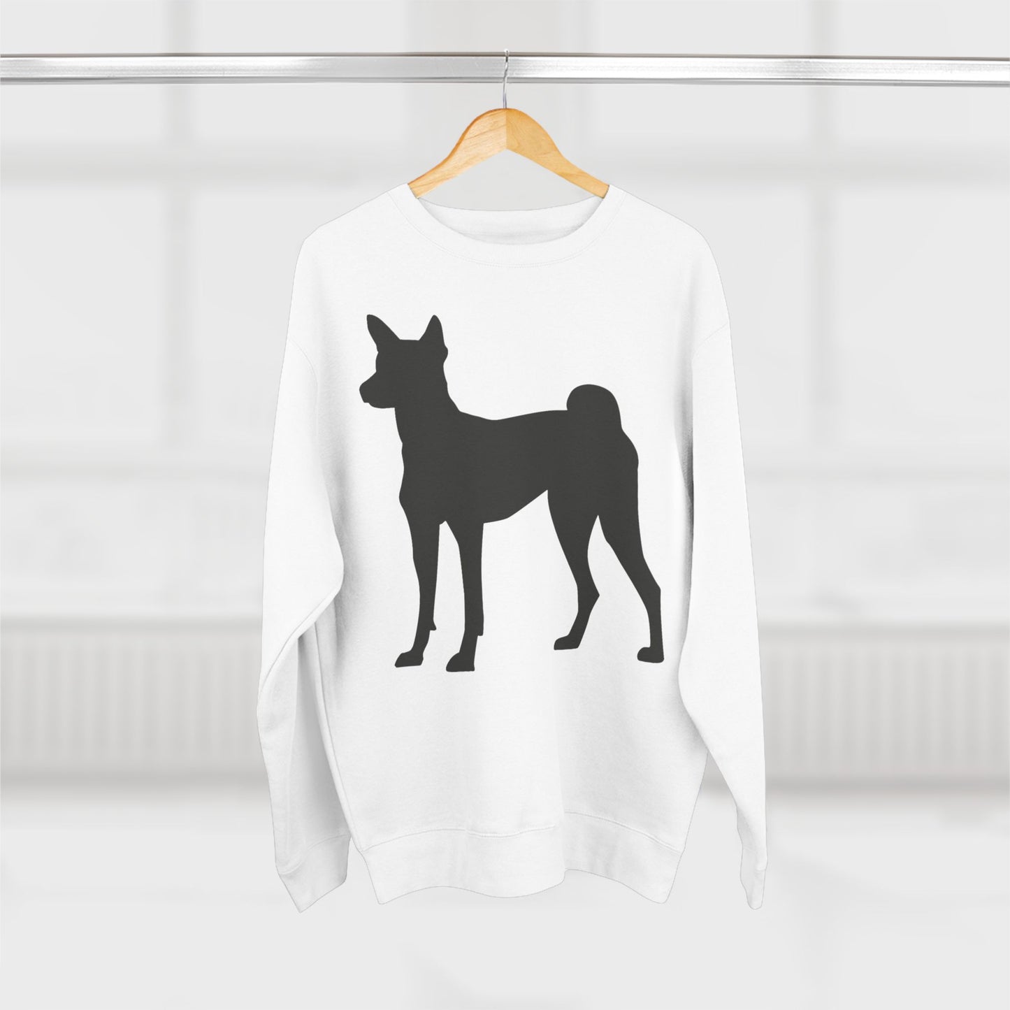Basenji Silhouette Unisex Crewneck Sweatshirt
