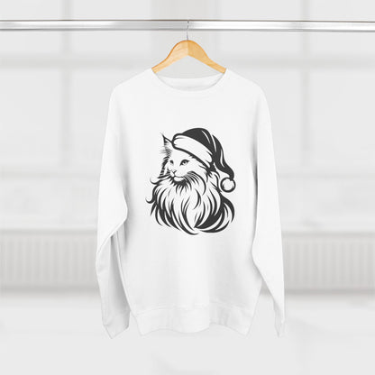 Santa Paws Cat Unisex Crewneck Sweatshirt