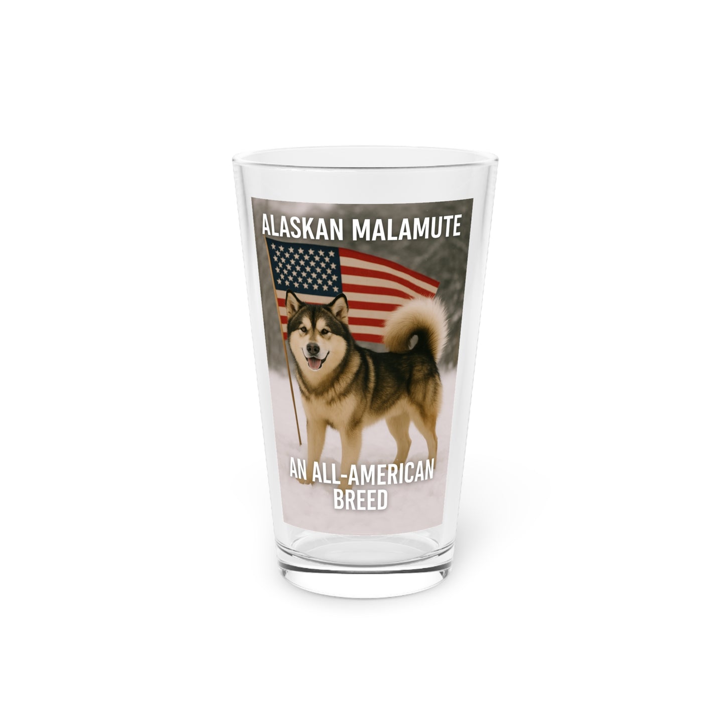 All-American Breed Drinking Glass