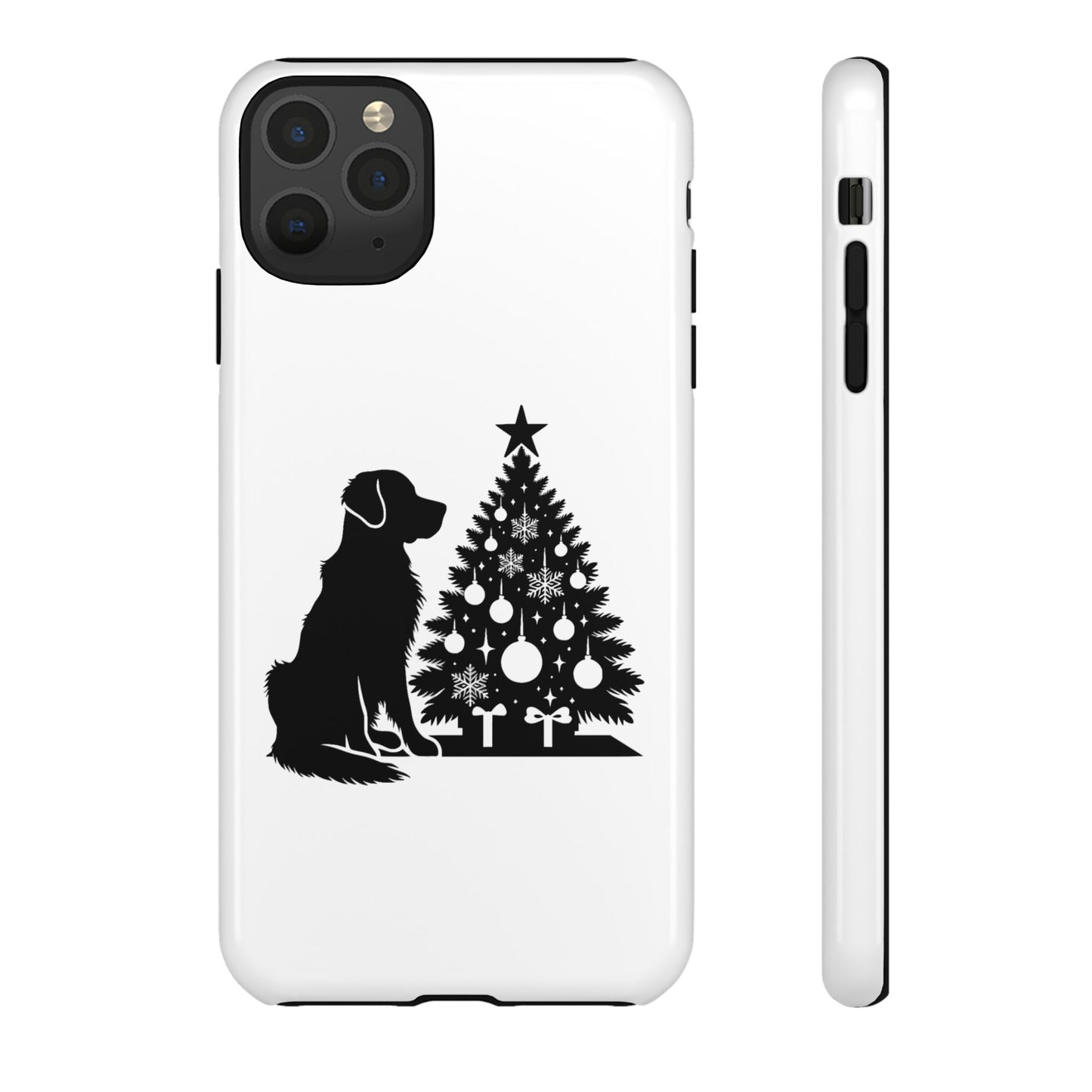Golden Christmas Tree iPhone Case