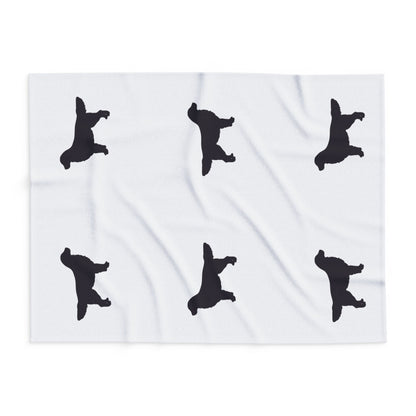 Golden Silhouette Arctic Fleece Blanket