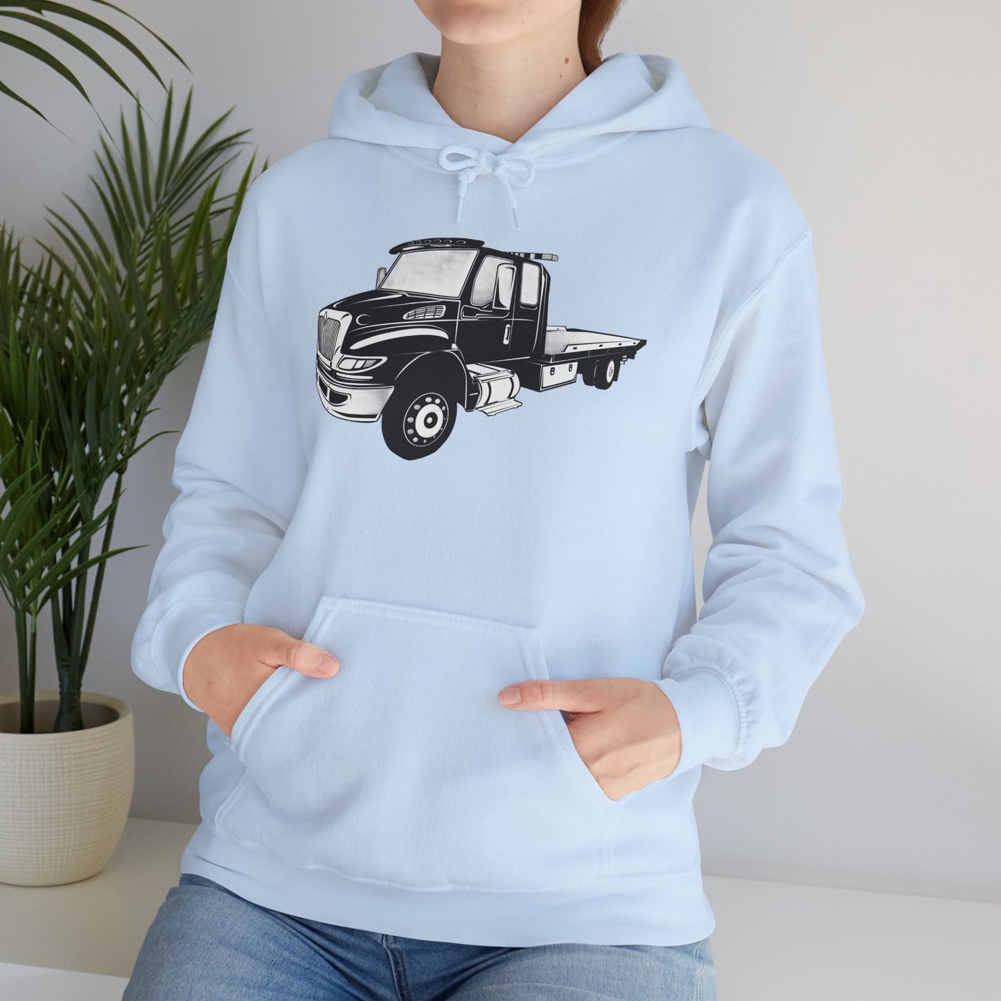 Flatbed Tow Truck Unisex Hoodie