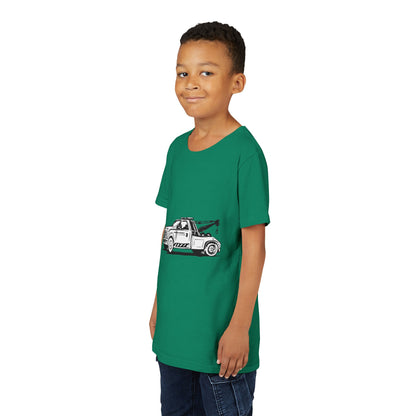 Wheel Lift Tow Truck Youth Unisex Short Sleeve Crewneck Tee