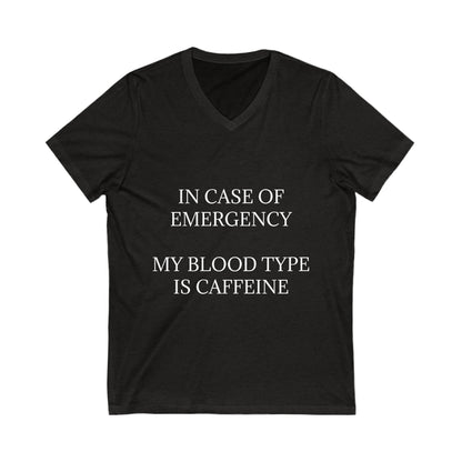 Blood Type Unisex Short Sleeve V-Neck Tee