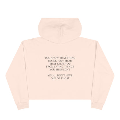 No Filter Women's Crop Hoodie